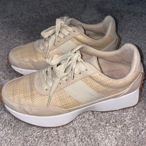 DV by Dolce Vita Cream and Tan Sneakers